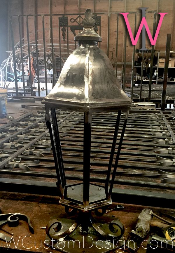 custom gas lanterns hand made in Dallas, TX.