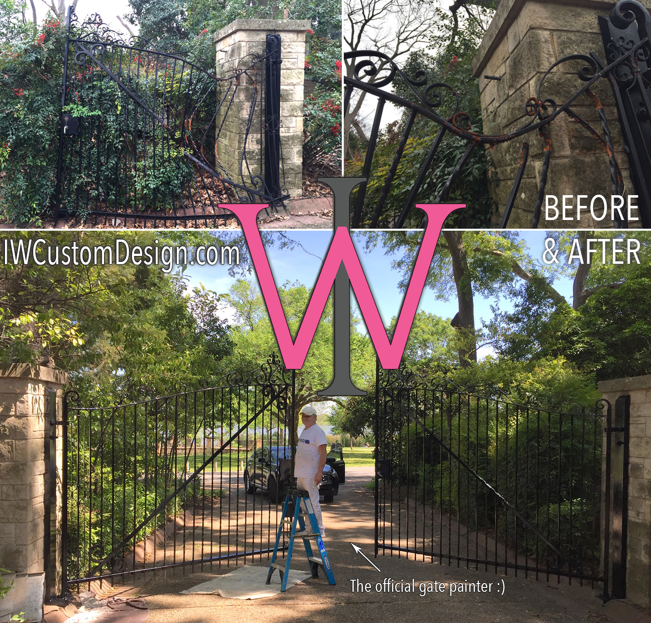 the Cloisters gate repair in Dallas, TX